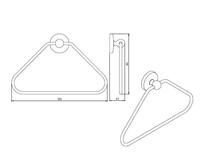 Portprosop Ferro, Metalia 1, trapezoidal, crom